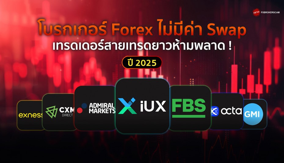7 โบรกเกอร์ Forex ไม่มีค่า Swap (Swap Free) ปี 2025